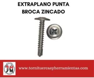 extraplano punta broca zincado