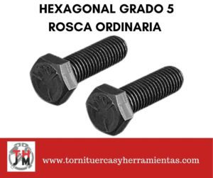 hexagonal grado 5 rosca ordinaria