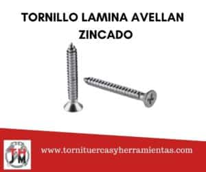tornillo lamina avellan combinado zincado